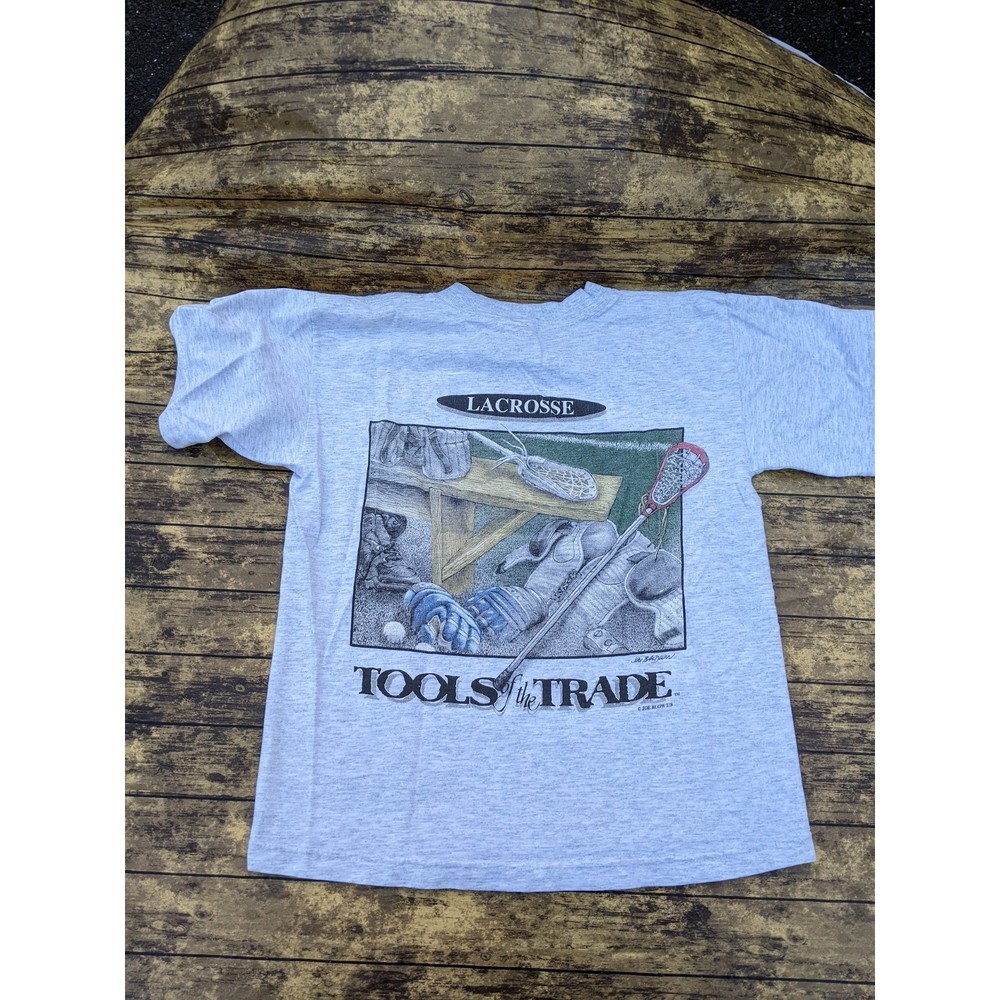 Vintage Tools of the Trade Lacrosse USA Joe Blow T's Murina Shirt Youth Medium